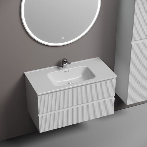 Тумба под раковину Sancos SNOB T SNT90W 89х44,5х50 настенная - фото 4